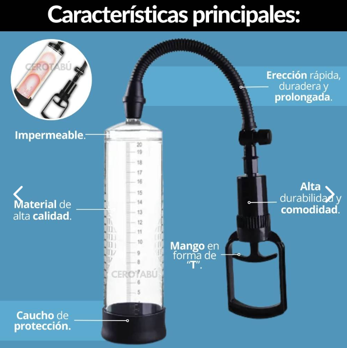 Bomba Succión Pene Crecimiento BOM001 – Ejercitador