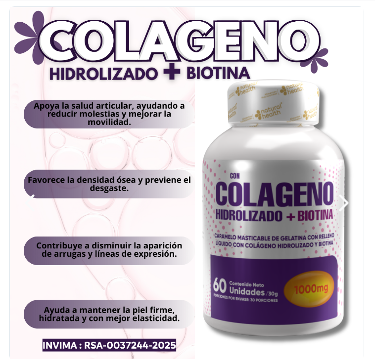 Colágeno con Biotina x60 Cápsulas - vista alternativa