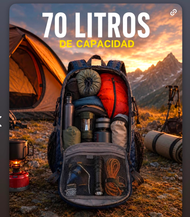 Bolso de Camping Impermeable 40 Litros - detalle