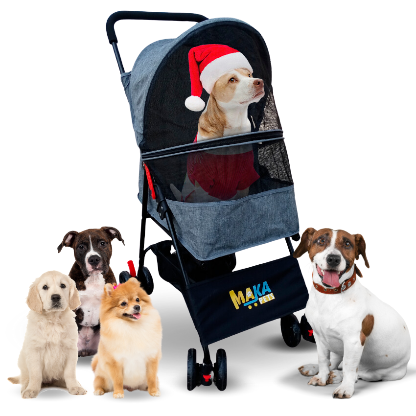 Coche Paseador Plegable para Mascotas – Paseos Cómodos y - vista lateral