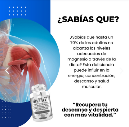 Magnesio 7 Resistencia y Enfoque 60 Cápsulas - vista alternativa
