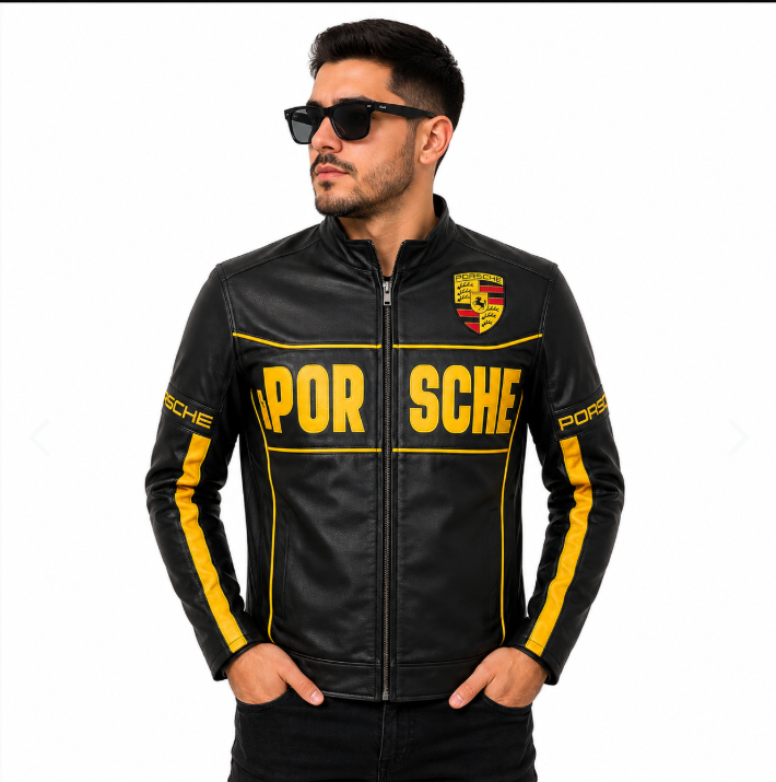 Chaqueta Porsche Racing Black Gold