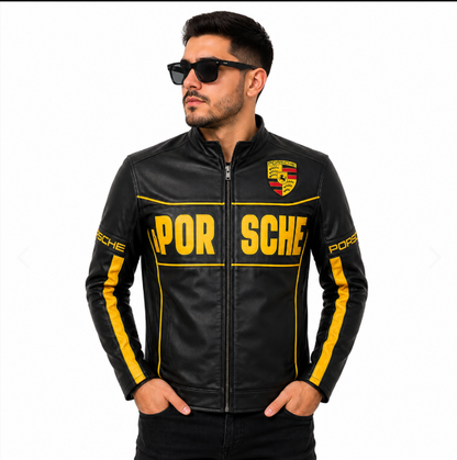 Chaqueta Porsche Racing Black Gold