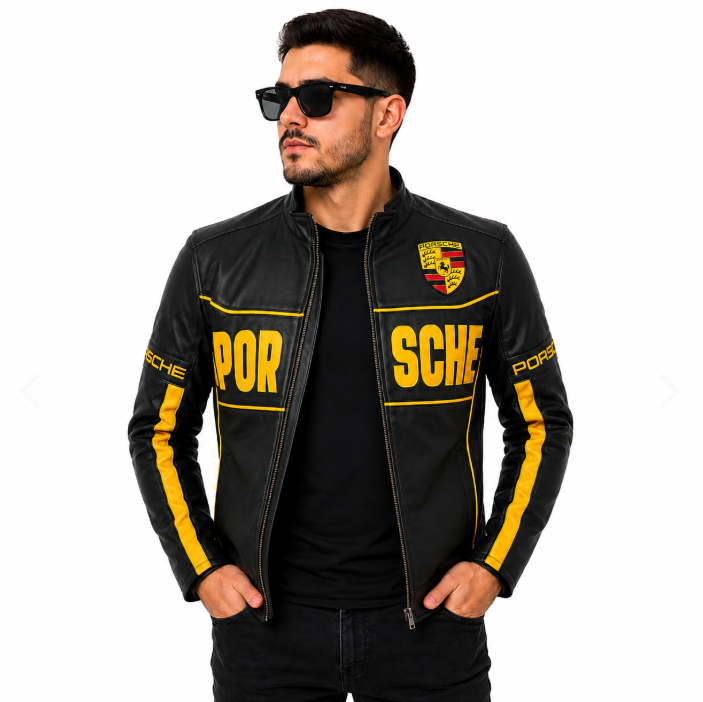 Chaqueta Porsche Racing Black Gold