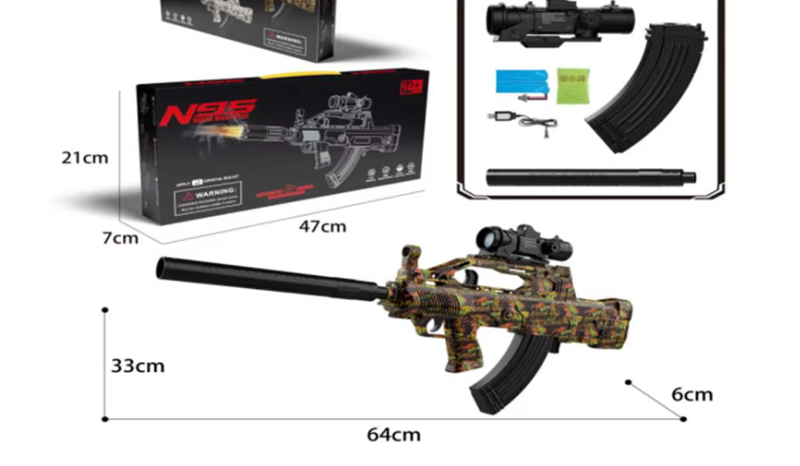 Rifle de Gel N95 de Alta Velocidad con Bolas de Hidrogel - vista principal