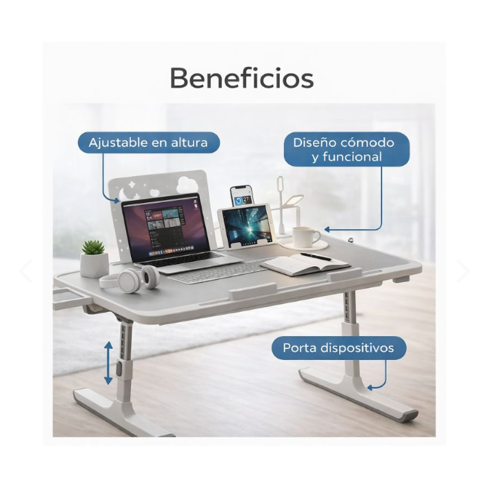 Mesa Multifuncional Ergonómica HDZ-1 - vista alternativa