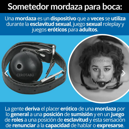 Mordaza Ball Gag BDSM SOM035 – Juego De Dominio