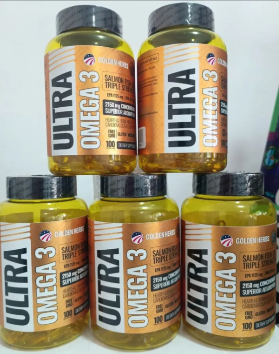 Ultra Omega 3 Golden Herbs – Apoyo para tu Corazón y Mente