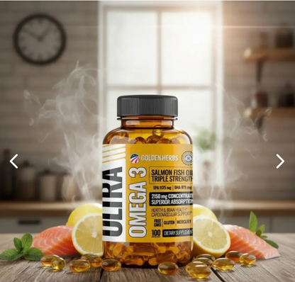 Ultra Omega 3 Golden Herbs – Apoyo para tu Corazón y Mente