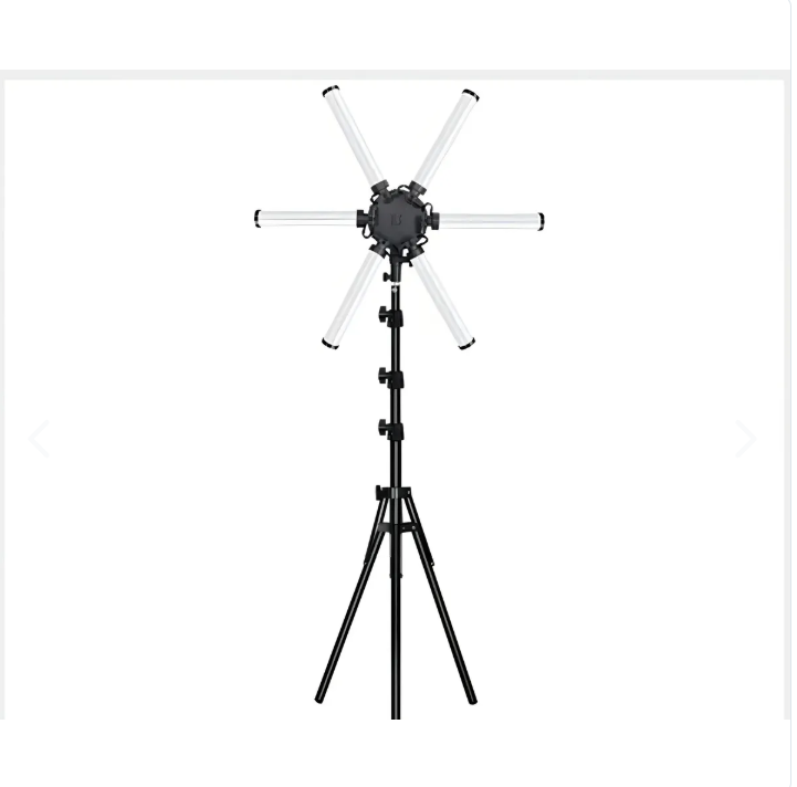Aro de Luz Estrella 6 Barras – Iluminación Profesional para tus Fotos y Video
