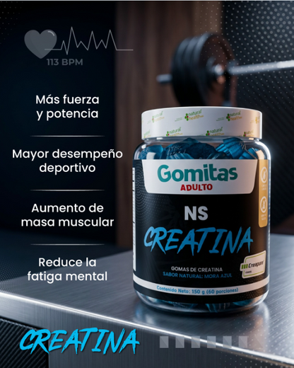 Gomas de Creatina NS NH – Energía y Rendimiento en Formato Práctico