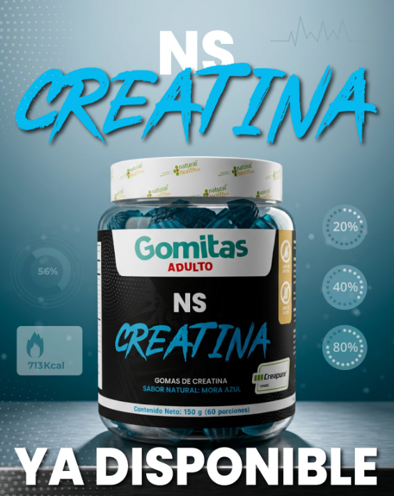 Gomas de Creatina NS NH – Energía y Rendimiento en Formato Práctico