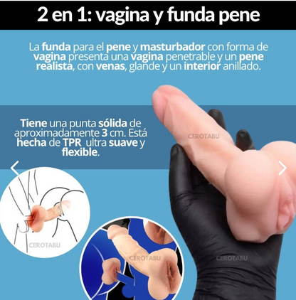 Masturbador 2 En 1 Vagina Real MAS045 – Doble Estimulación