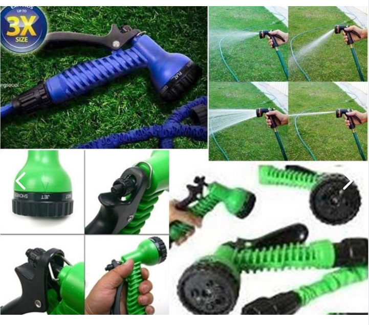 Manguera Expandible 45m + Pistola 7 en 1 – Riego Fácil y Sin Enredos