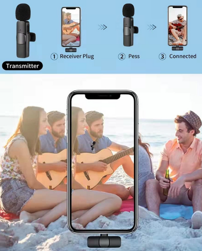 Micrófono Inalámbrico Profesional – Audio Nítido sin Límites de Cable