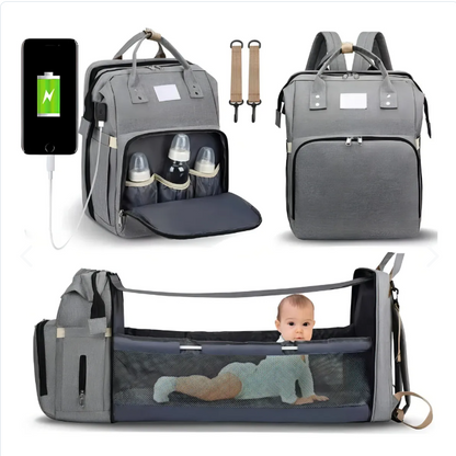 Bolso Pañalera con Cuna y Colchón Portátil – Práctica para - vista principal