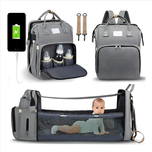 Bolso Pañalera con Cuna y Colchón Portátil – Práctica para - vista principal