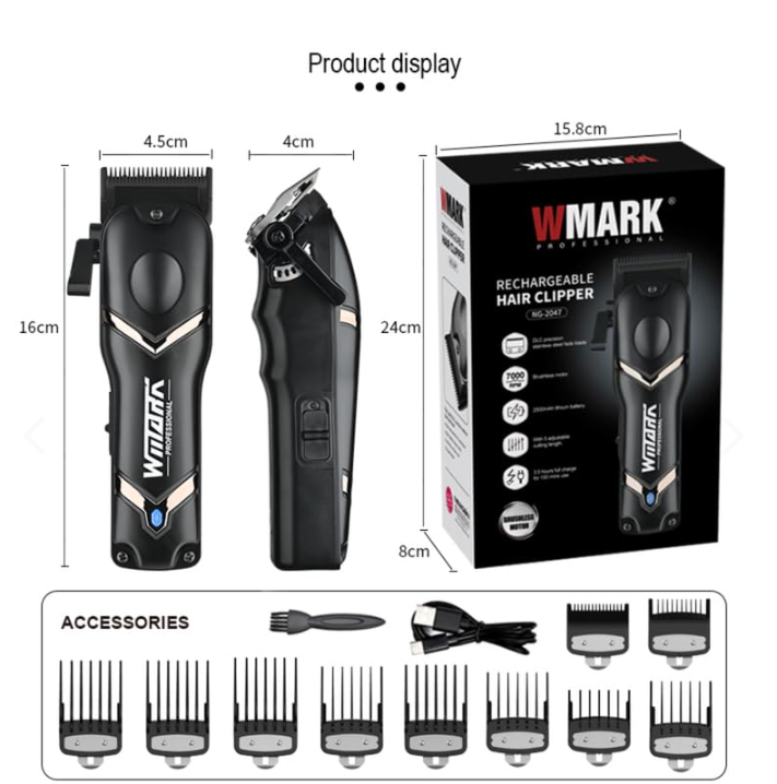 Máquina Cortadora de Pelo WMARK – Corte Profesional en Casa