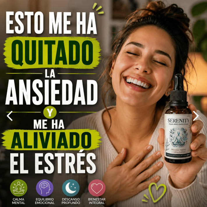 Gotas SERENITY Control de Ansiedad – Calma y Tranquilidad Natural
