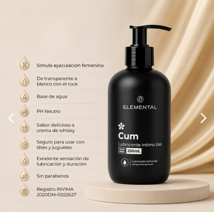 Lubricante Cum Elemental 250mL ELE008 – Sensación Natural