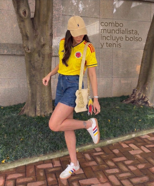 Combo Pasión Tricolor: Tenis y Bolso para Dama - vista principal