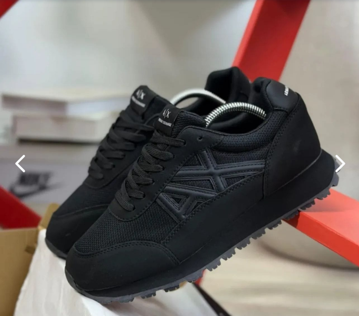 Tenis Ax Armani Negro Dorado para Caballero - detalle adicional