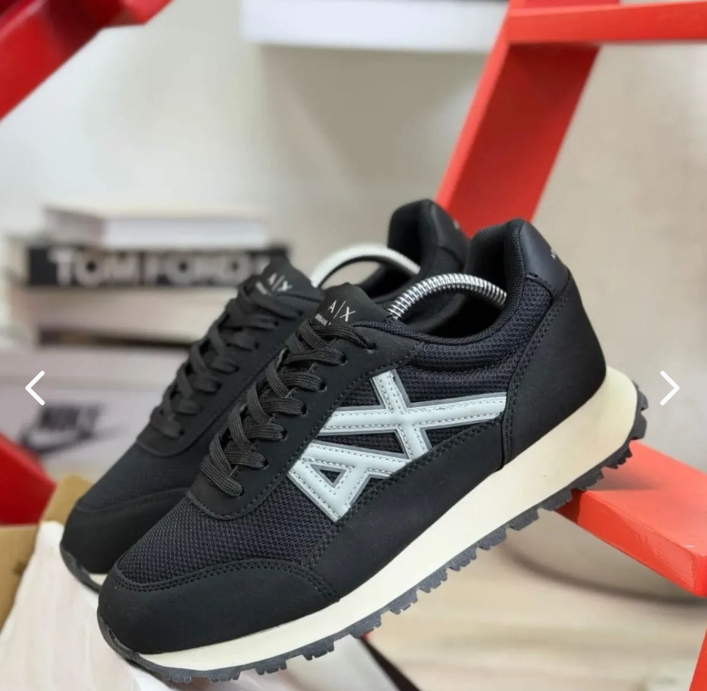 Tenis Ax Armani Negro Dorado para Caballero - vista principal
