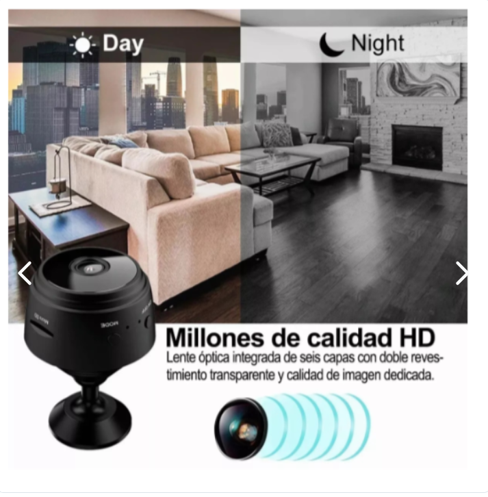 Mini Cámara Espía WiFi HD 1080p – Monitoreo Discreto para Hogar y Oficina