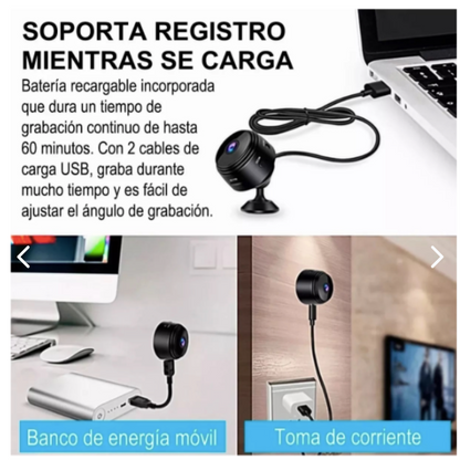 Mini Cámara Espía WiFi HD 1080p – Monitoreo Discreto para Hogar y Oficina