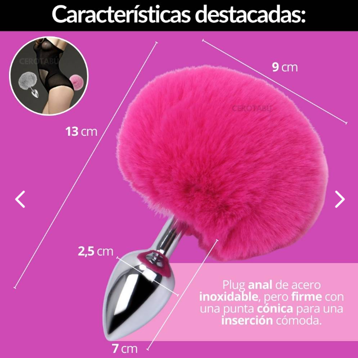 Plug Anal Cola Conejo Dilatador PLU009 – Cola De Conejo