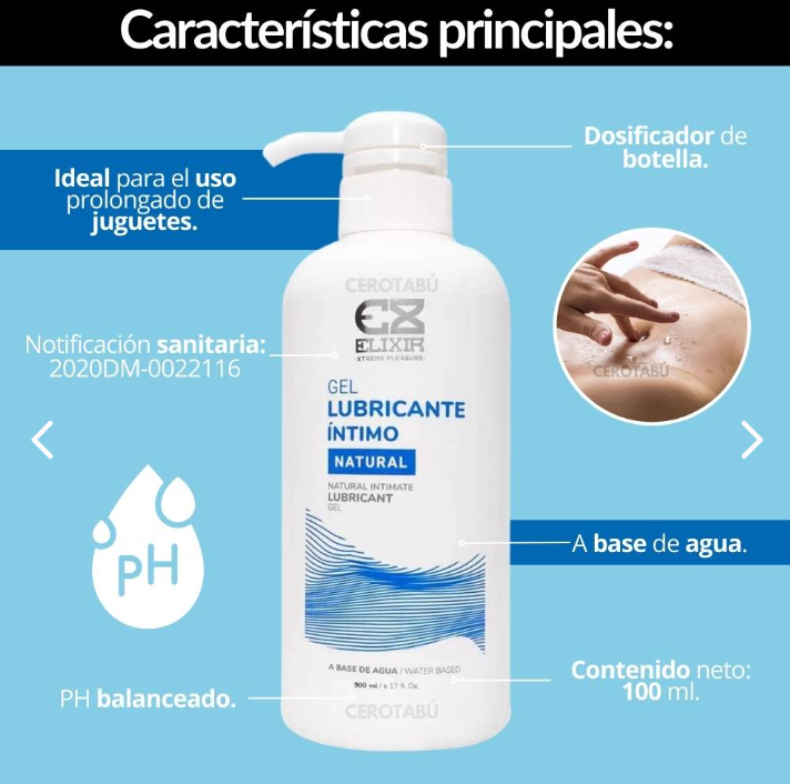 Lubricante Gel Natural 500mL LUB009 – Gel Duradero
