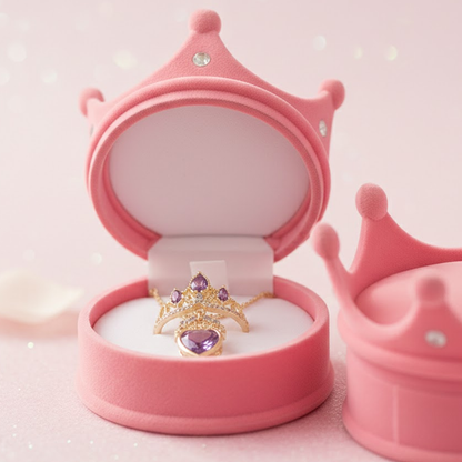 Set Anillo y Collar Corona Rapunzel Lila - vista alternativa