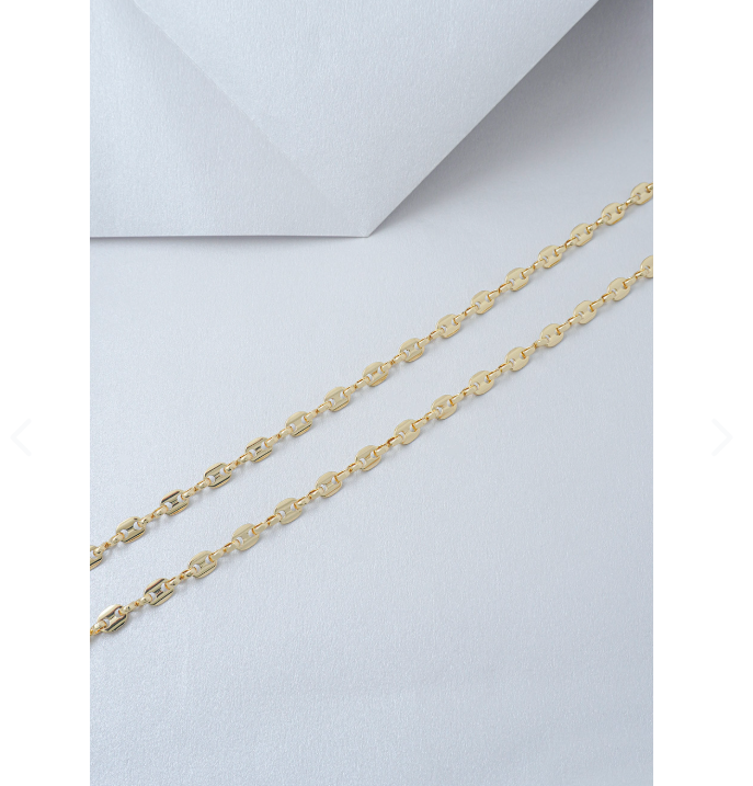 Cadena Gucci Delgada 65 cm — Elegancia en Oro Laminado - vista principal