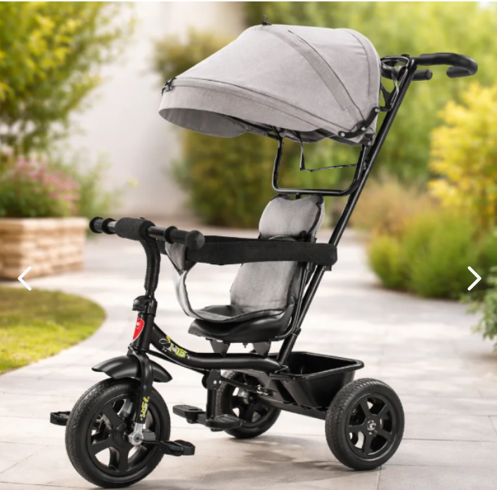 Triciclo Paseador con Guía 6041 — Control Total para Papá y - vista frontal