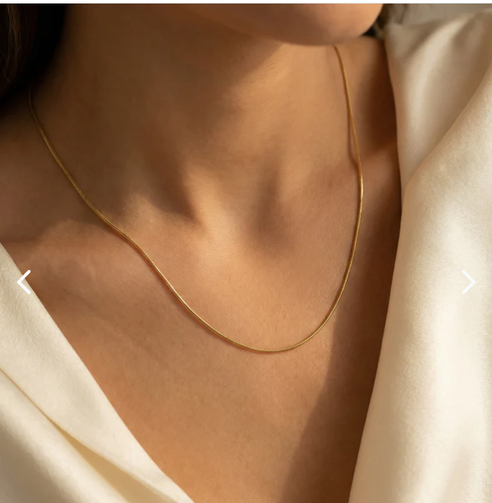 Cadena Hilo Mujer — Oro Laminado 18k con Certificado - detalle