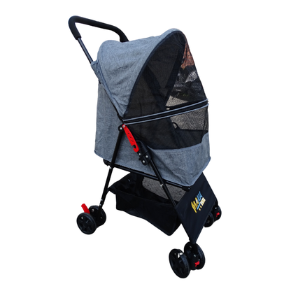 Coche Paseador Plegable para Mascotas – Paseos Cómodos y - vista frontal