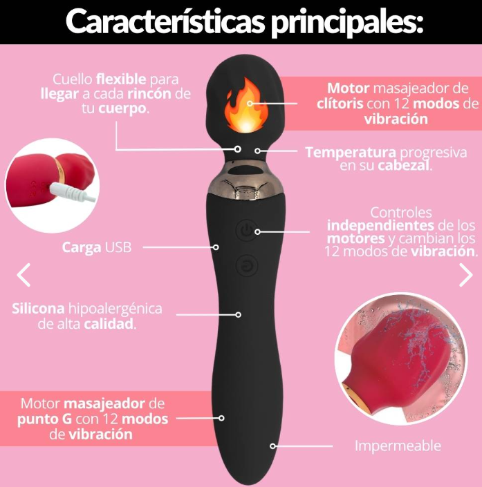 Vibrador Clásico Masajeador HIT020 – Potencia Tradicional