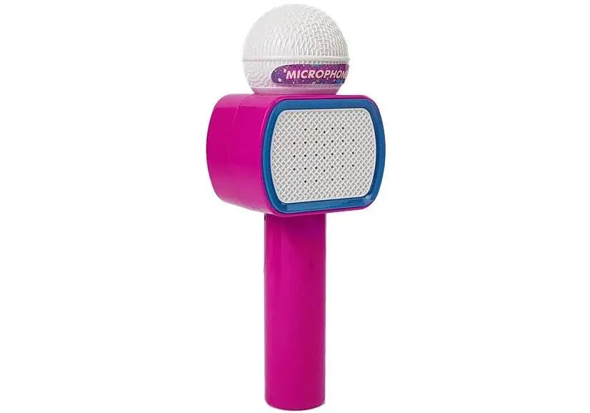 Micrófono Karaoke Infantil Inalámbrico con Luces LED - vista frontal