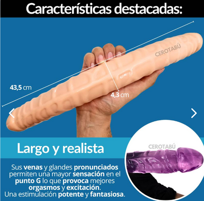 Dildo Doble Penetración XXL DIL069 – Dos En Uno