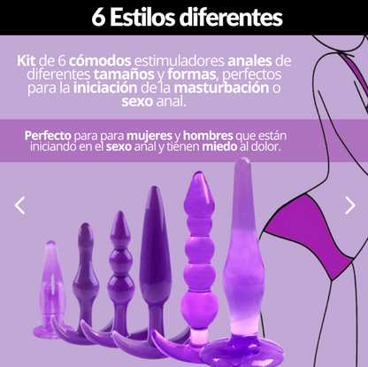 Kit Plug Anal Premium X6 PLU023 – Set Progresivo 6 Piezas