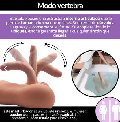 Dildo Torso Vértebra 18.5cm DIL120 – Textura Vertebrada
