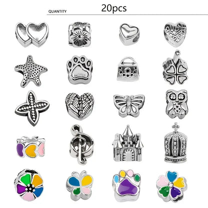 Kit Creativo para Crear Pulseras Unicornio con Charms - vista frontal