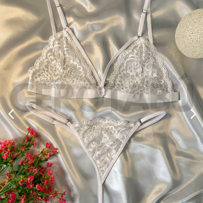 Conjunto Lencería Ropa Interior LEN001 – Clásico Encaje