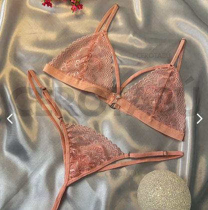 Conjunto Lencería Ropa Interior LEN001 – Clásico Encaje