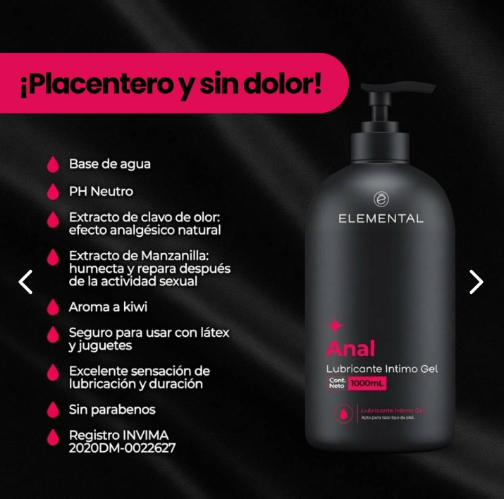 Lubricante Anal Premium Elemental ELE009 – Placer Anal Seguro