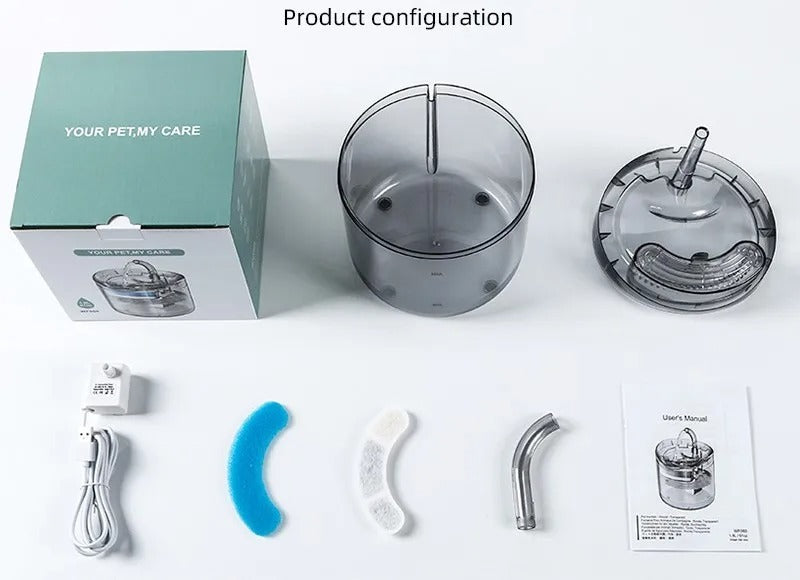 Fuente De Agua Transparente 2 Litros - vista alternativa