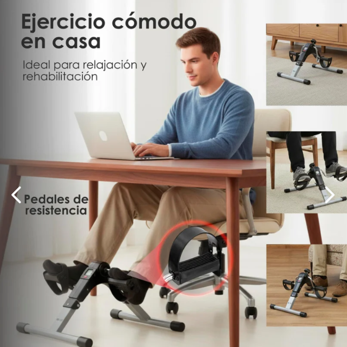 Bicicleta Estática Portátil K6 Mini | Pedaleo de Escritorio para Ejercicio