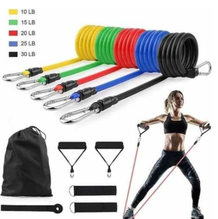 Bandas Tubulares de Resistencia para Ejercicio | 5 Niveles | Fitness y Rehabilitación