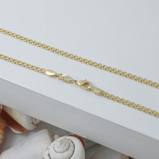 Cadena Tejido Chino 65cm Oro Laminado 18k - vista principal