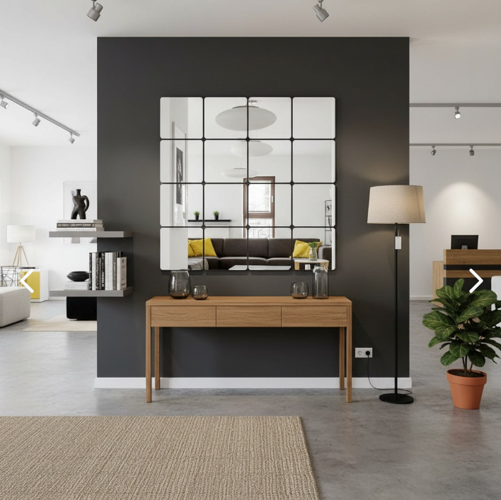 Espejos Acrílicos Adhesivos Cuadrados x25 – Decoración - vista alternativa